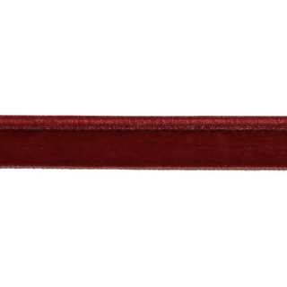 Opulent Velvet Flanged Cord Rouge