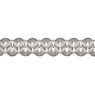 Opulent Scroll Braid Silver