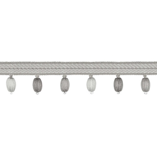 Opulent Ball Fringe Silver