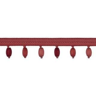 Opulent Ball Fringe Rouge