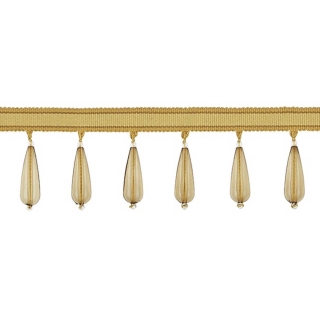 Opulent Teardrop Fringe Gold