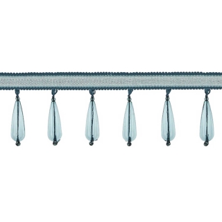 Opulent Teardrop Fringe Teal