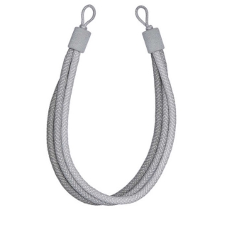 Opulent Rope Tieback Silver