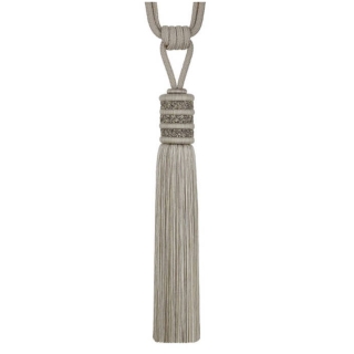 Opulent Tassel Tieback Bisque