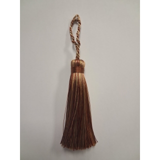 Imperfect Florentine cushion tassel Terracotta