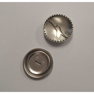 Silver Metal Cover Buttons