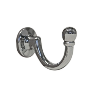 Chrome ball large end tieback hook