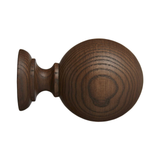 Two 45mm Ball Finials Cocoa